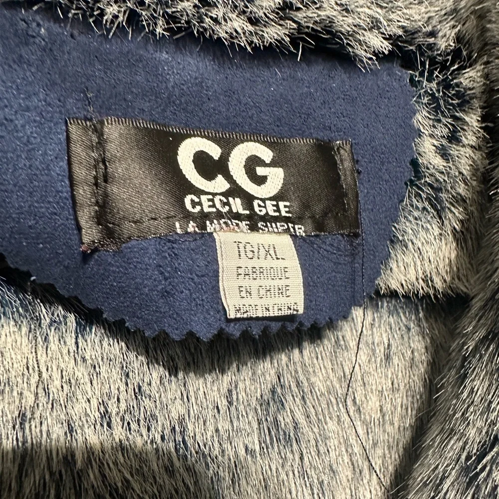 Cecil Gee Suede/Faux Fur Jacket L-XL - Picture 2 of 11